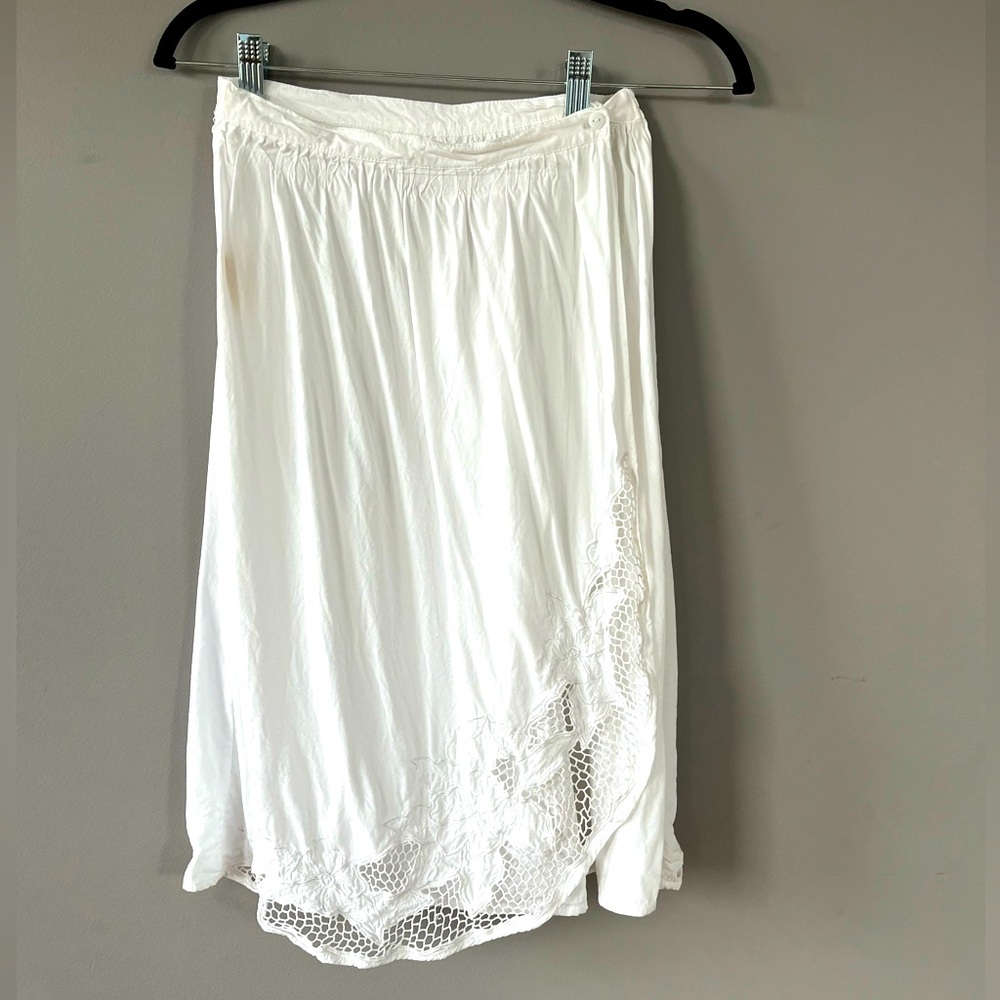 Vintage 1980s eyelet skirt size L